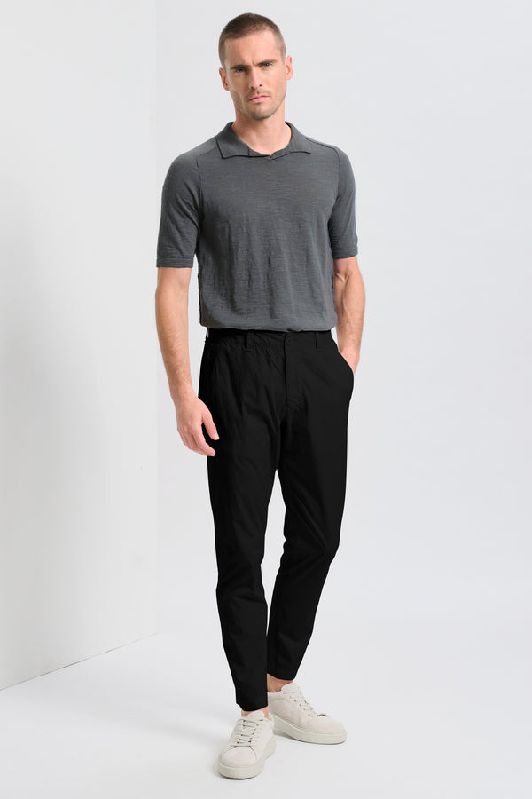 Pantalone chino in tela di cotone con cintura elastica | 1017.CFUTRCB110.U10