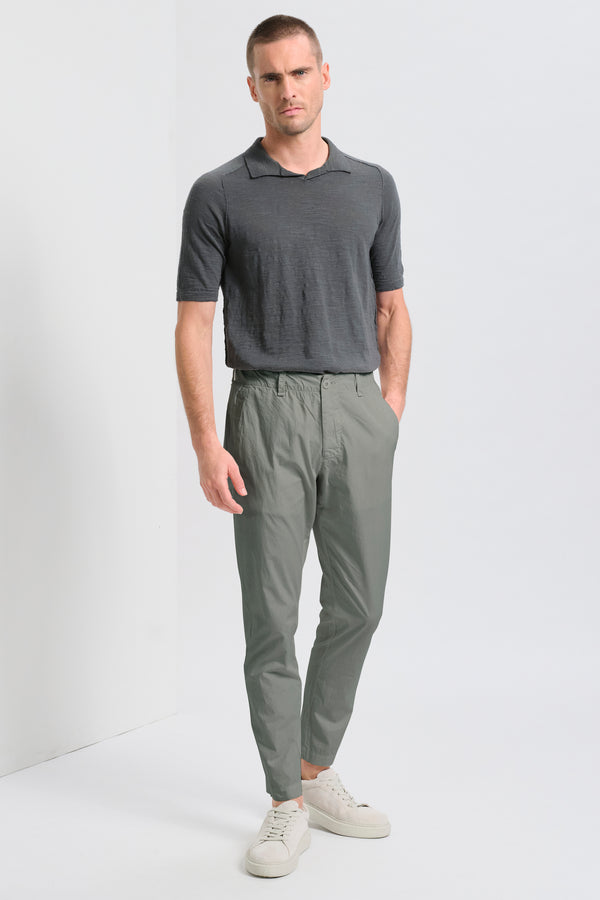 Pantalone chino in tela di cotone con cintura elastica | 1017.CFUTRCB110.U13