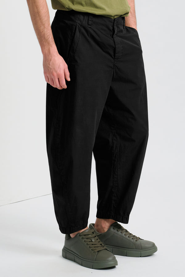 Pantalone tobi in tela di cotone con tasche posteriori a toppa e gambe sagomate | 1017.CFUTRCB111.U10