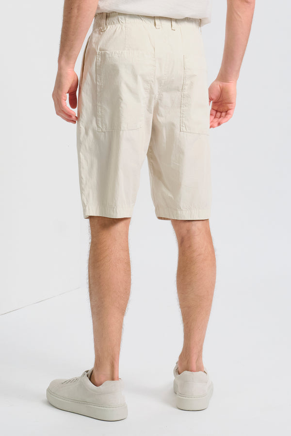 Bermuda jogger regular-fit in tela di cotone con cintura elastica | 1017.CFUTRCB113.U02