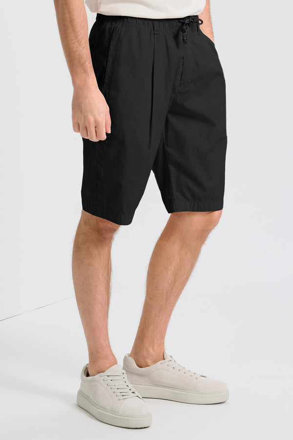 Bermuda jogger regular-fit in tela di cotone con cintura elastica | 1017.CFUTRCB113.U10