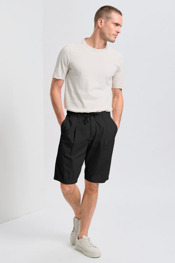 Bermuda jogger regular-fit in tela di cotone con cintura elastica | 1017.CFUTRCB113.U10