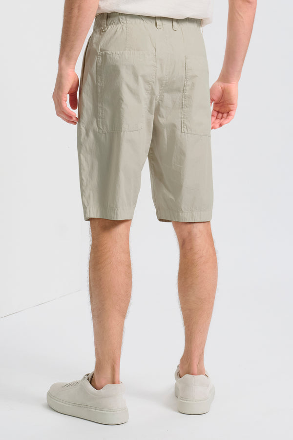 Bermuda jogger regular-fit in tela di cotone con cintura elastica | 1017.CFUTRCB113.U13