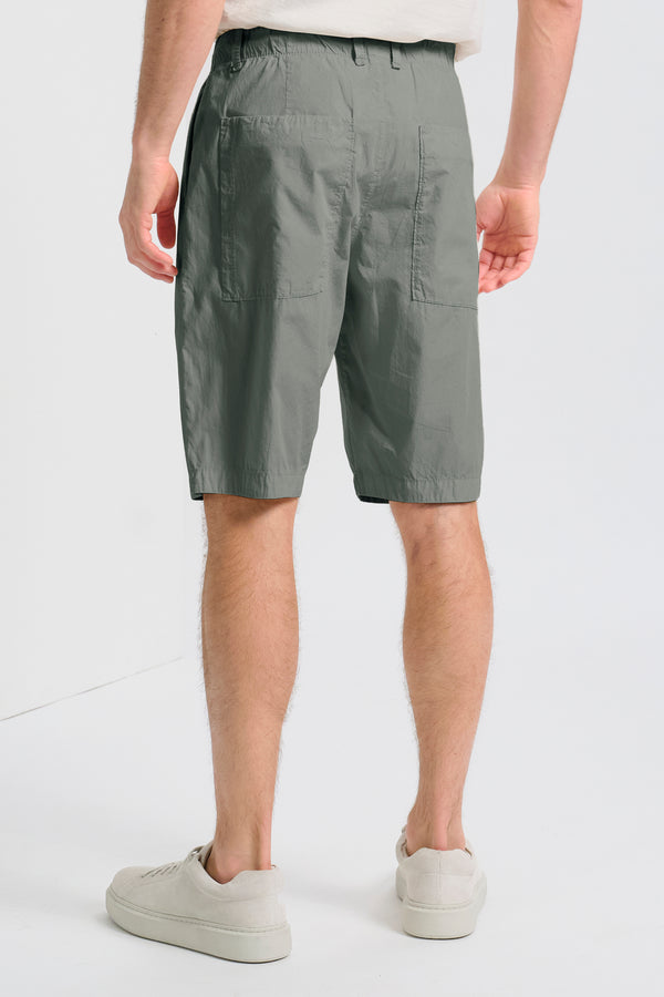 Bermuda jogger regular-fit in tela di cotone con cintura elastica | 1017.CFUTRCB113.U13
