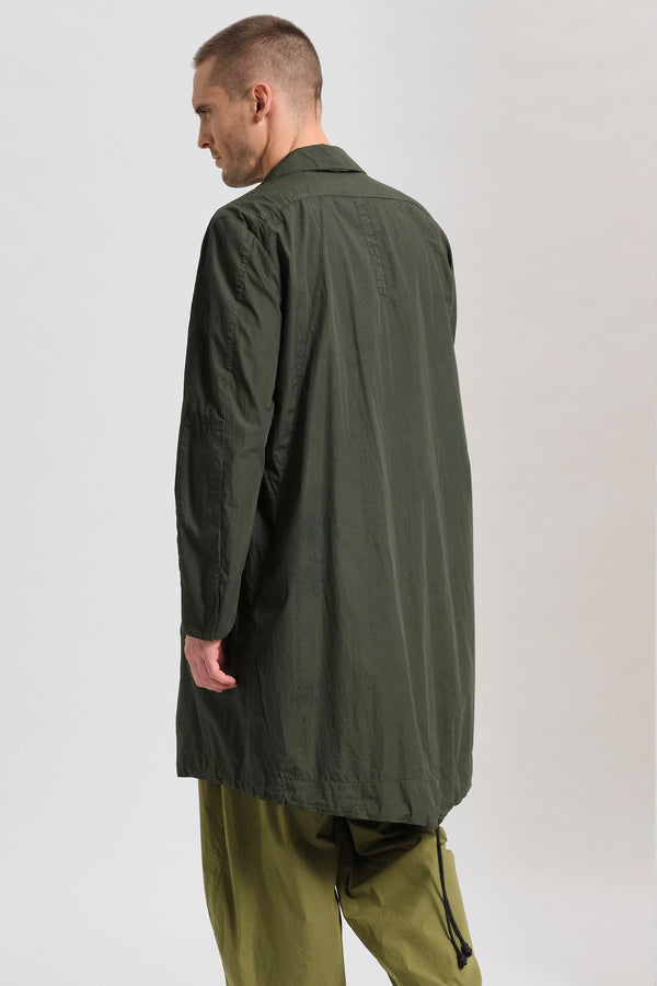 Trench water repellent regular-fit in tela di cotone con inserti di lino. schiena a coda di rondine | 1017.CFUTRCB117WR.U04