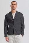 Regular-fit jacket in stretch cotton and tencel with comb stitch on shoulders and mid back | 1017.CFUTRCC124.U12