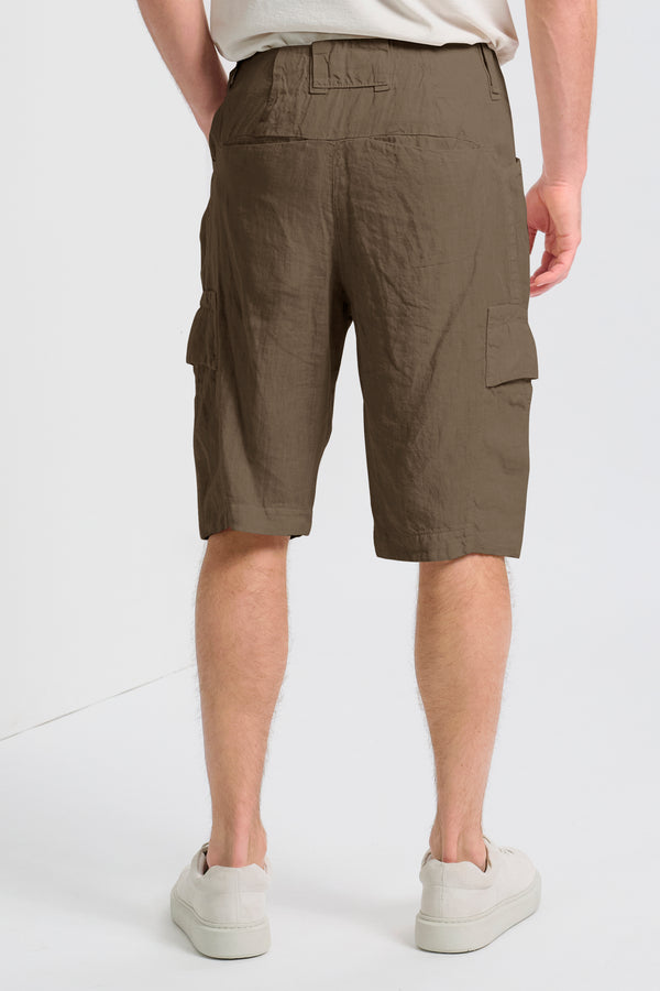 Bermuda cargo regular fit in lino | 1017.CFUTRCD132.U06