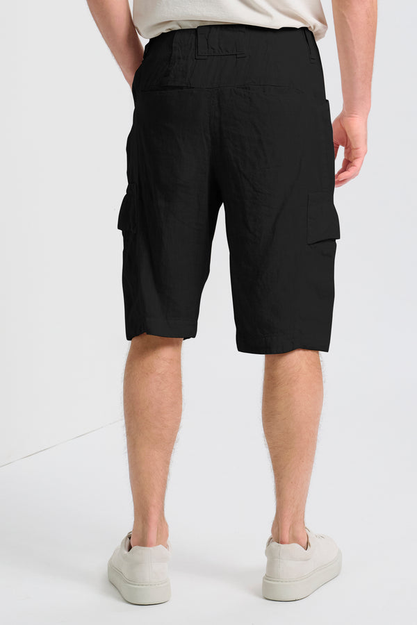 Bermuda cargo regular fit in lino | 1017.CFUTRCD132.U10