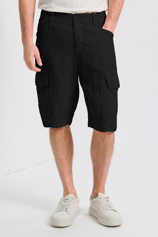 Bermuda cargo regular fit in lino | 1017.CFUTRCD132.U10