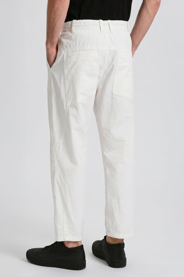 Tobi loose-fit trousers in linen and cotton with elastic comfort belt at the back | 1017.CFUTRCE140.U01