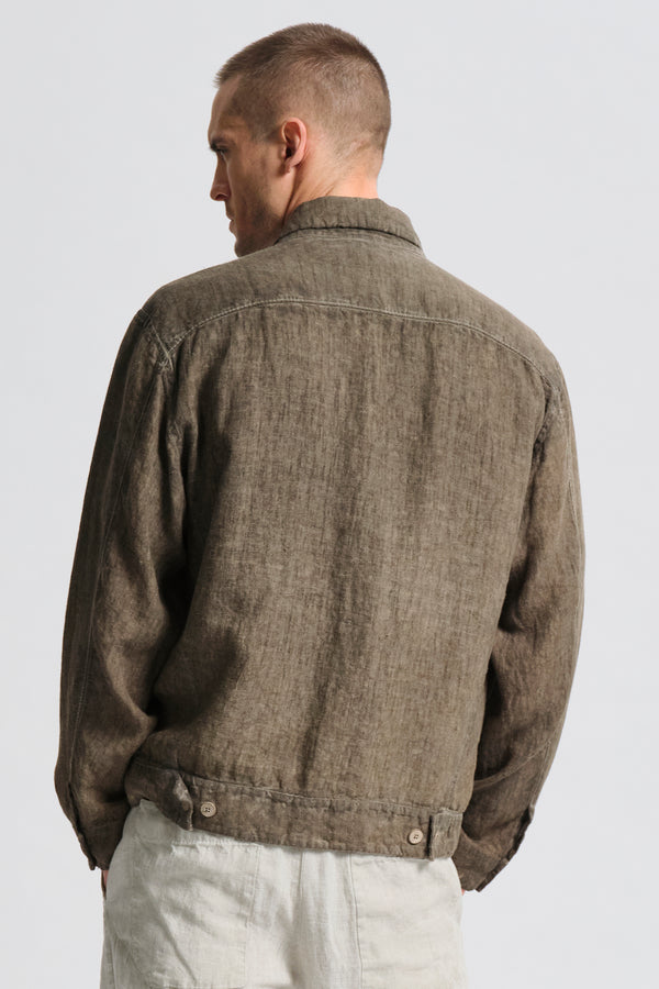 Giacca loose-fit reversibile in tela pesante di lino con tintura a freddo | 1017.CFUTRCH174E.U204