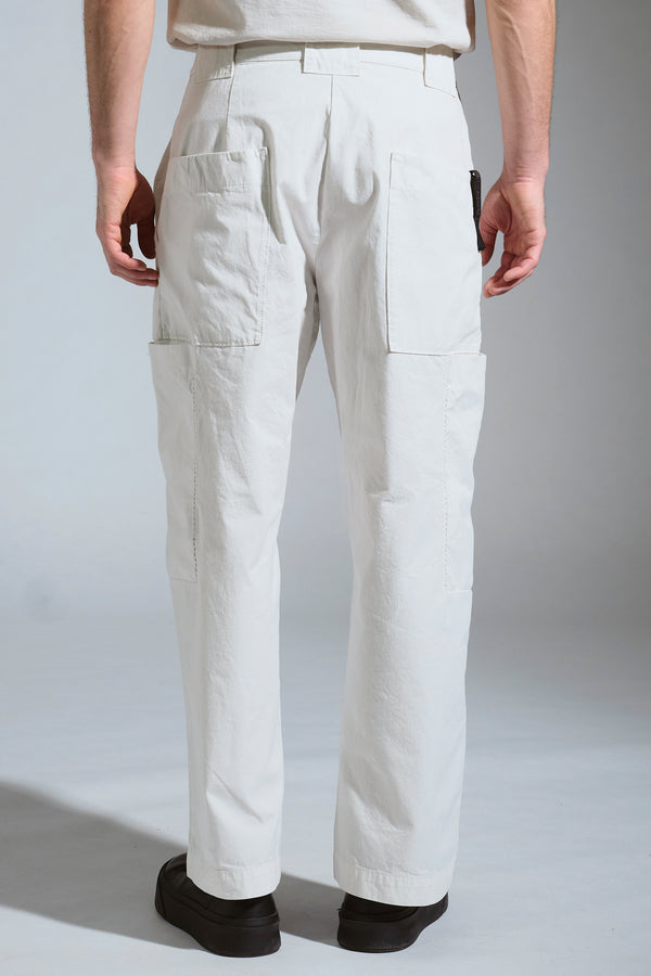 Pantalone cargo wide fit in gabardine compatto di cotone | 1017.CFUTRCI186.U01