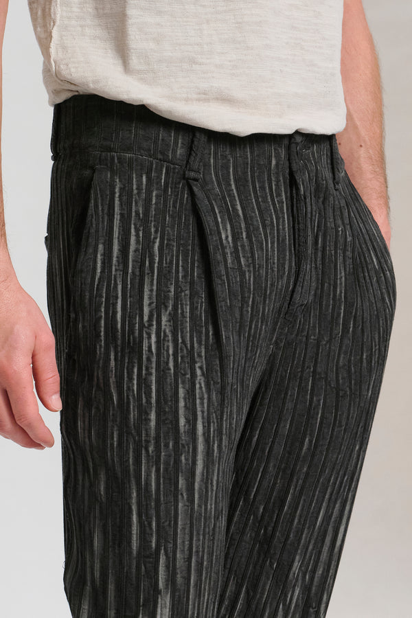 Hose im Loose Fit aus strukturierter Viskose mit Nadelstreifen, kalt gefärbt | 1017.CFUTRCJ190E.U210