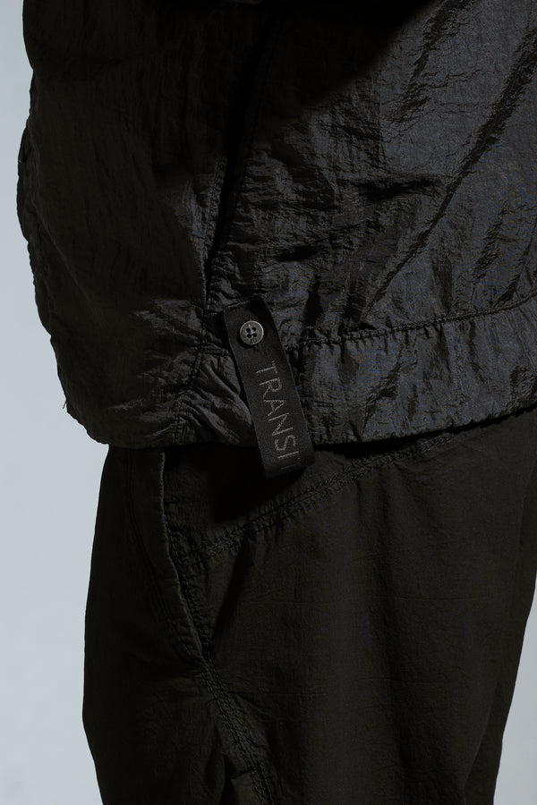 Surchemise ouverte boutonnée en toile de polyamide déperlante | 1017.CFUTRCM220WR.U10