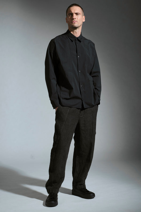 Camicia oversize in popeline stretch | 1017.CFUTRCU305.U10