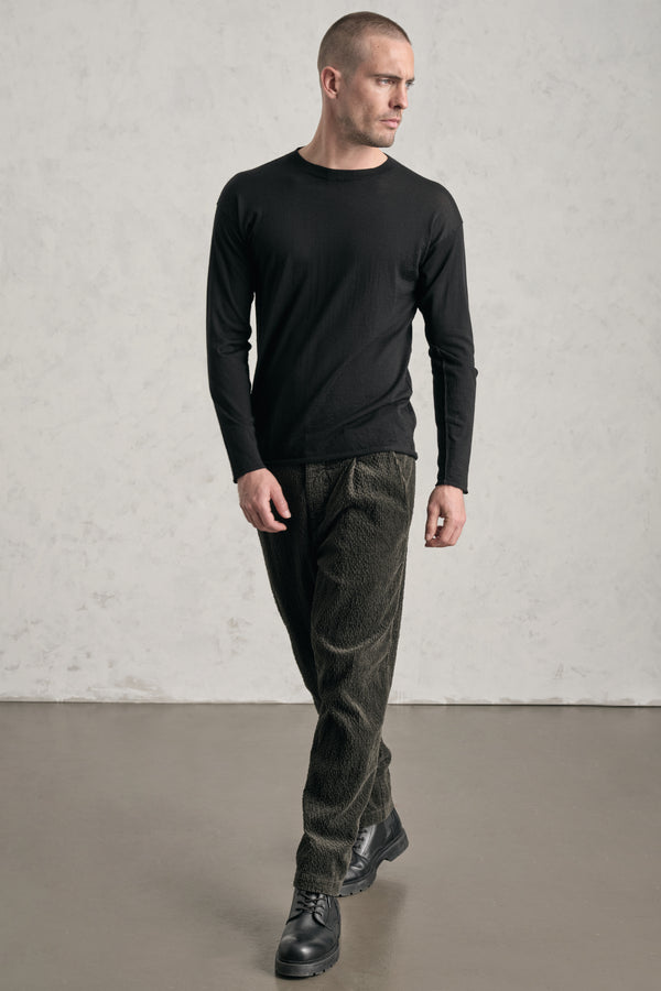 Maglia girocollo loose-fit in lana vergine | 1019.CFUTRE11462.U10