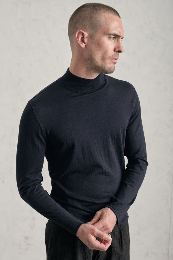 Virgin wool regular-fit mock turtleneck knit | 1019.CFUTRE11463.U05
