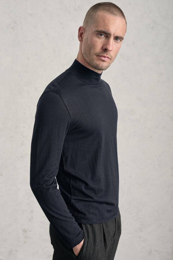 Virgin wool regular-fit mock turtleneck knit | 1019.CFUTRE11463.U05