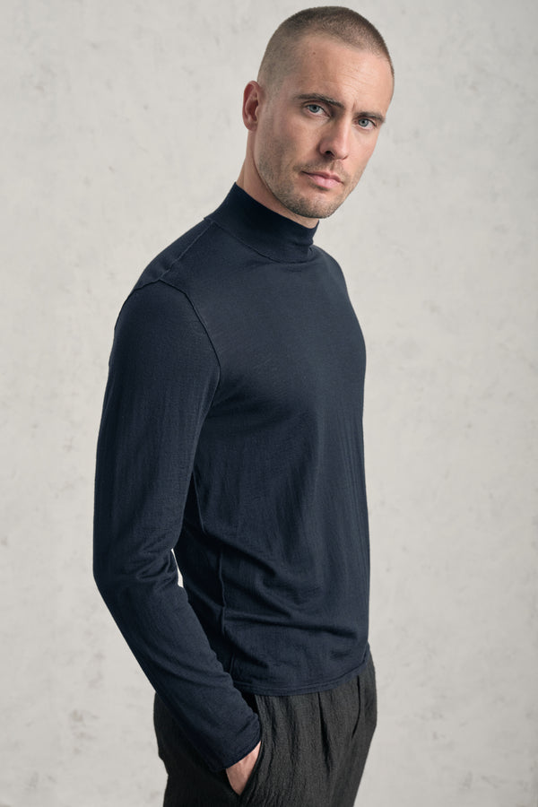 Virgin wool regular-fit mock turtleneck knit | 1019.CFUTRE11463.U05