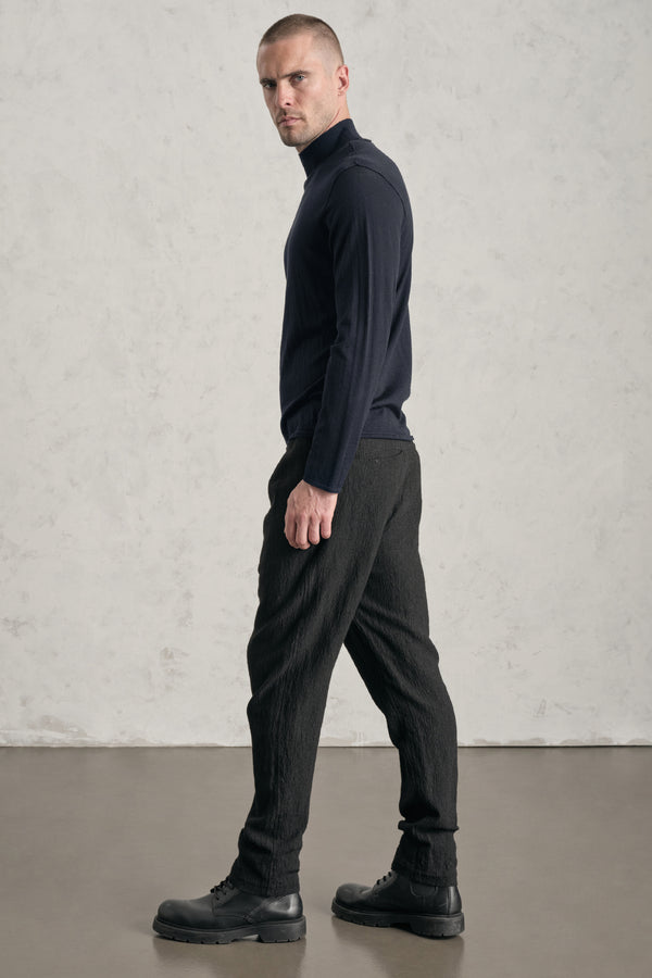 Virgin wool regular-fit mock turtleneck knit | 1019.CFUTRE11463.U05