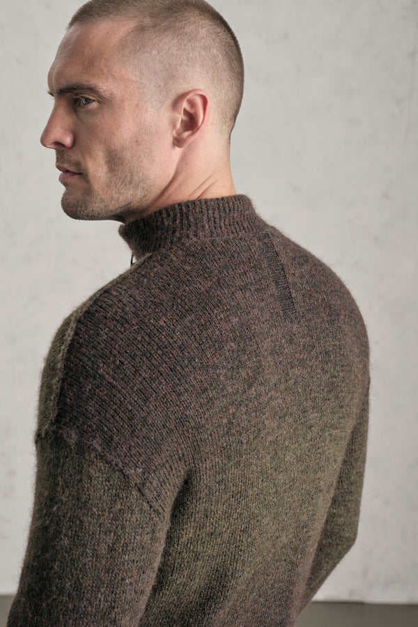 Plattierte Jacke im Regular Fit mit Space-Dye-Garn aus Woll-Alpaka-Mix mit Futter aus Baumwolljersey | 1019.CFUTRE19541.U309