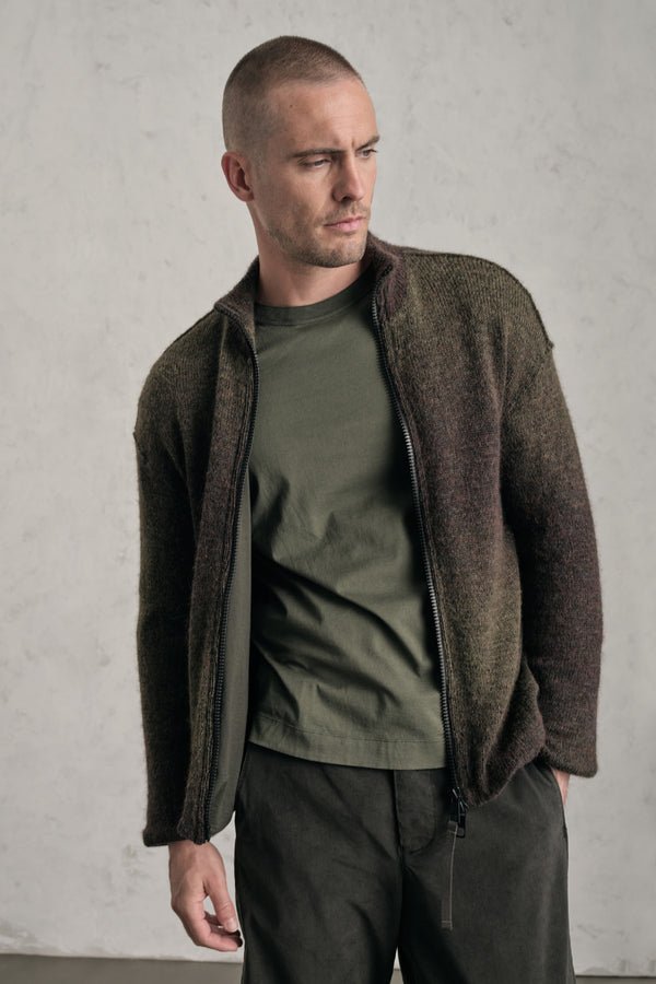 Plattierte Jacke im Regular Fit mit Space-Dye-Garn aus Woll-Alpaka-Mix mit Futter aus Baumwolljersey | 1019.CFUTRE19541.U309