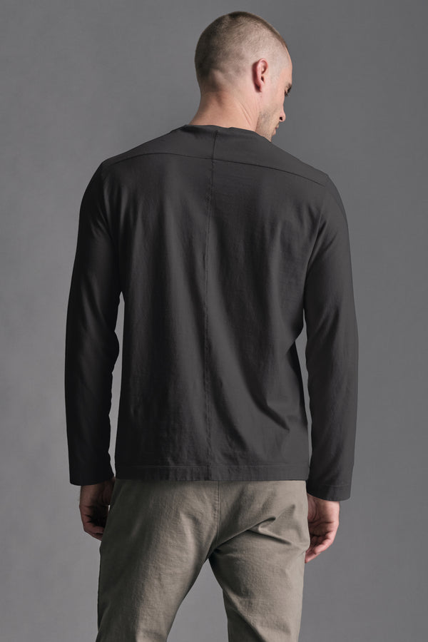 T-shirt regular-fit in jersey di cotone e cashemere con collo in maglia | 1019.CFUTRE6410.U12