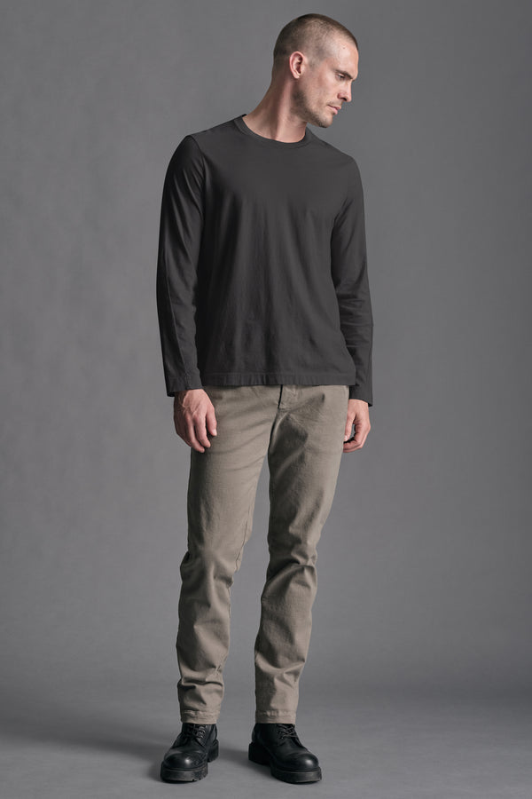 T-shirt regular-fit in jersey di cotone e cashemere con collo in maglia | 1019.CFUTRE6410.U12