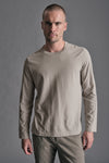 T-shirt regular-fit in jersey di cotone e cashemere con collo in maglia | 1019.CFUTRE6410.U13
