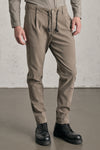 Pantalone jogging loose-fit in tencell e modal stretch smerigliato. cintura elastica con coulisse | 1019.CFUTREB110.U13