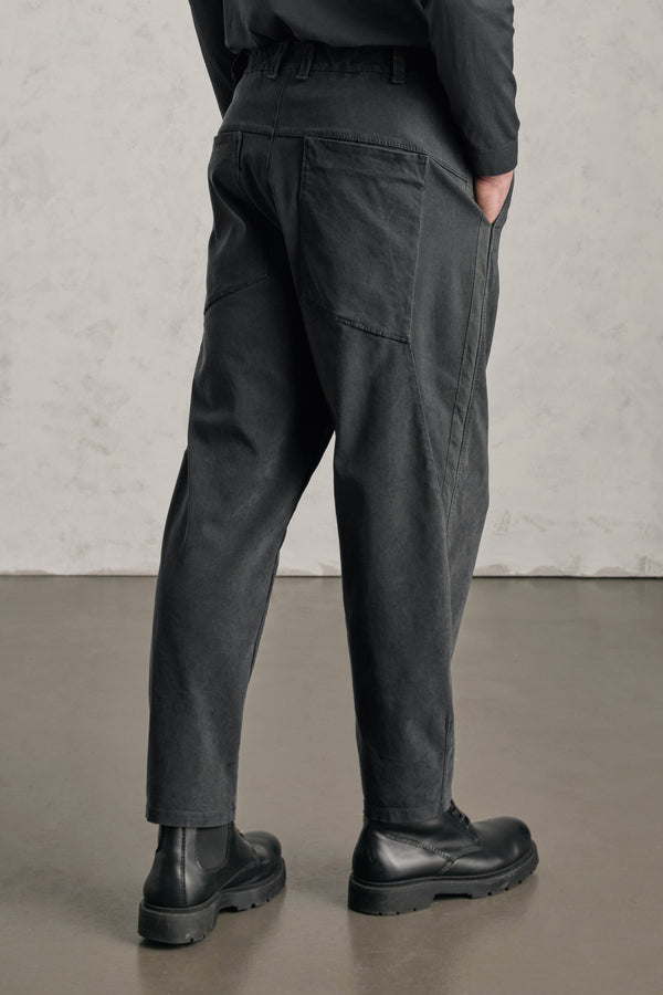 Pantalone tobi loose-fit in tencell e modal stretch smerigliato | 1019.CFUTREB111.U12