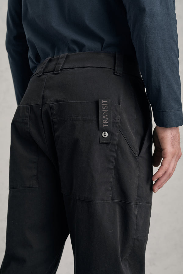 Pantalone ergonomico loose-fit di cotone elastico | 1019.CFUTREC121.U10