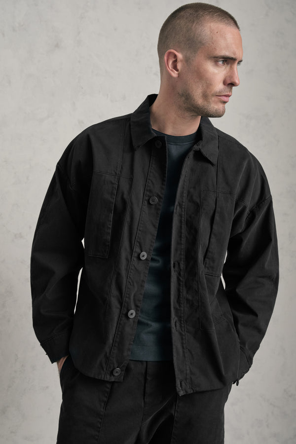 Overshirt loose-fit di cotone elastico | 1019.CFUTREC122.U10