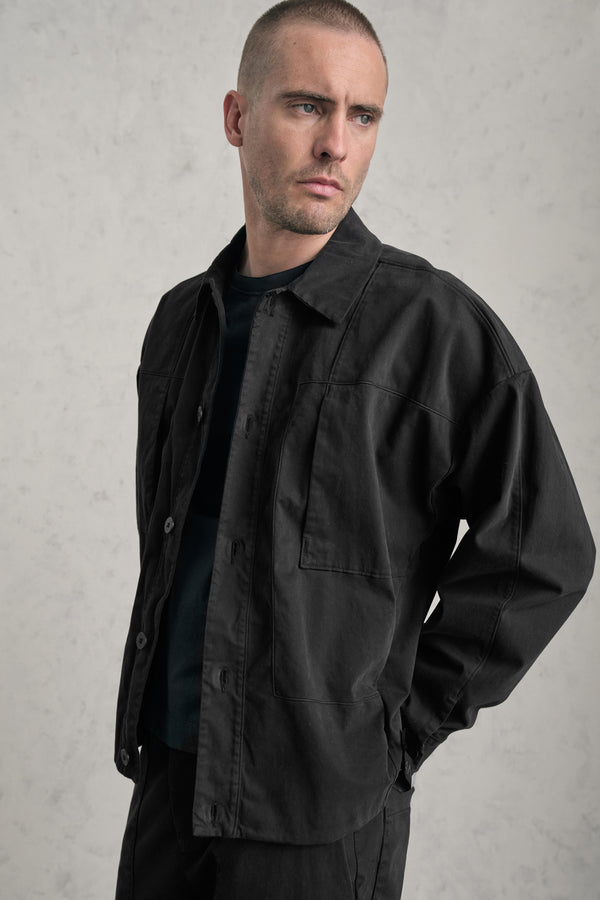 Overshirt loose-fit di cotone elastico | 1019.CFUTREC122.U10