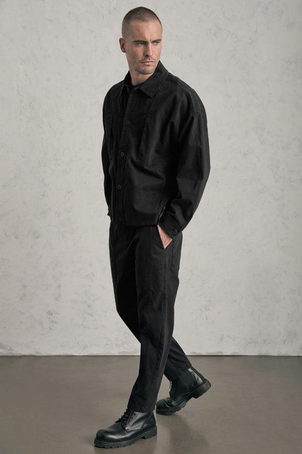 Overshirt loose-fit di cotone elastico | 1019.CFUTREC122.U10