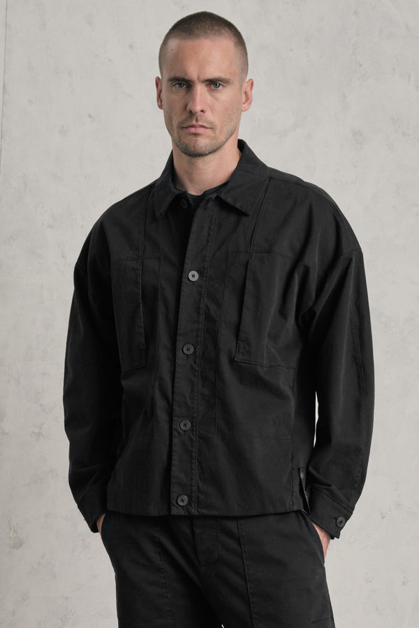 Overshirt loose-fit di cotone elastico | 1019.CFUTREC122.U10