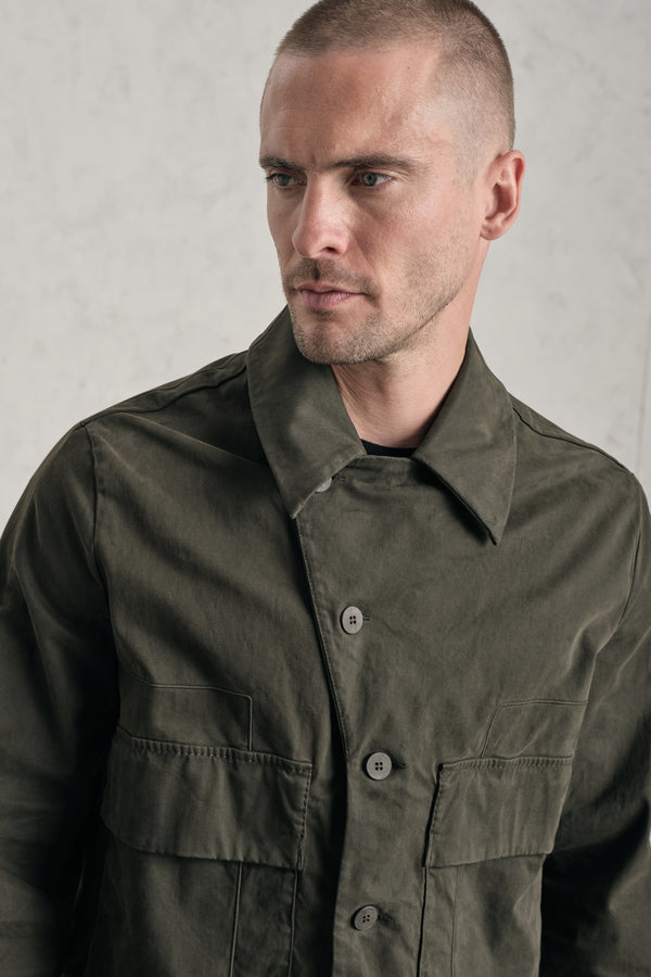 Caban loose-fit in cotone elastico | 1019.CFUTREC123.U09