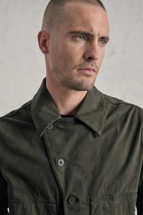 Caban loose-fit in cotone elastico | 1019.CFUTREC123.U09