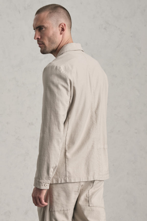Chore jacket regular-fit in cotone fiammato | 1019.CFUTRED133.U02
