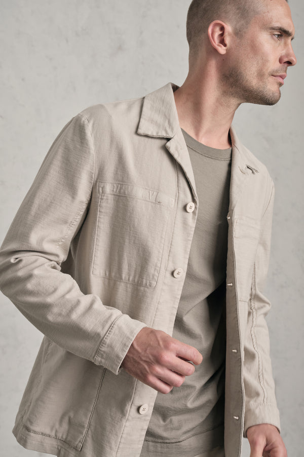 Chore jacket regular-fit in cotone fiammato | 1019.CFUTRED133.U02