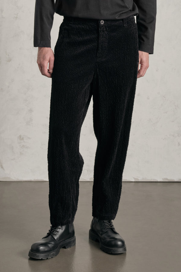 Pantalone tobi loose-fit in velluto a coste larghe di cotone e modal stretch | 1019.CFUTREE142.U10