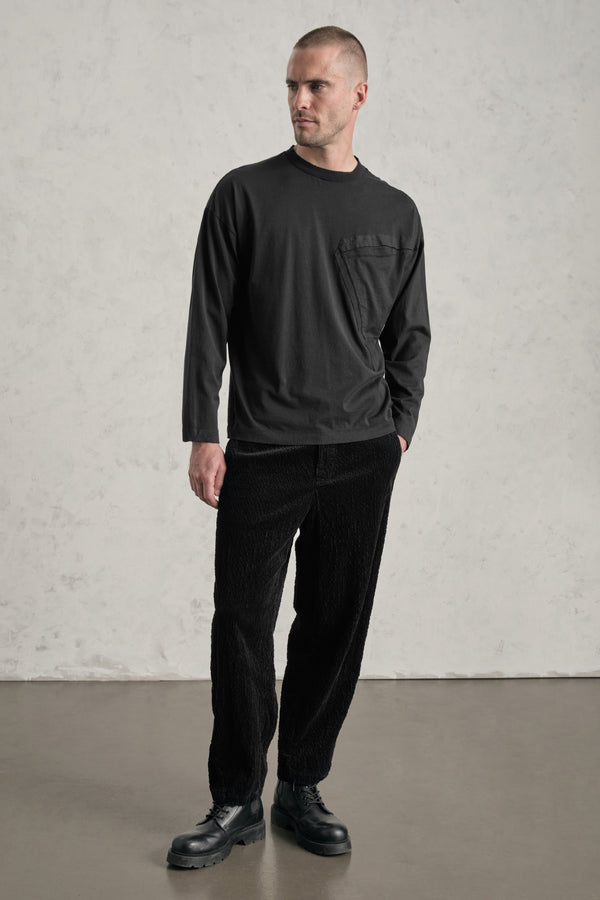 Pantalone tobi loose-fit in velluto a coste larghe di cotone e modal stretch | 1019.CFUTREE142.U10