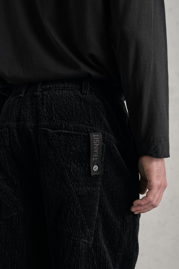 Pantalone tobi loose-fit in velluto a coste larghe di cotone e modal stretch | 1019.CFUTREE142.U10