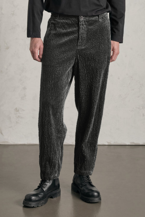 Pantalone tobi fade loose-fit in velluto a coste larghe di cotone e modal stretch | 1019.CFUTREE142S.U310