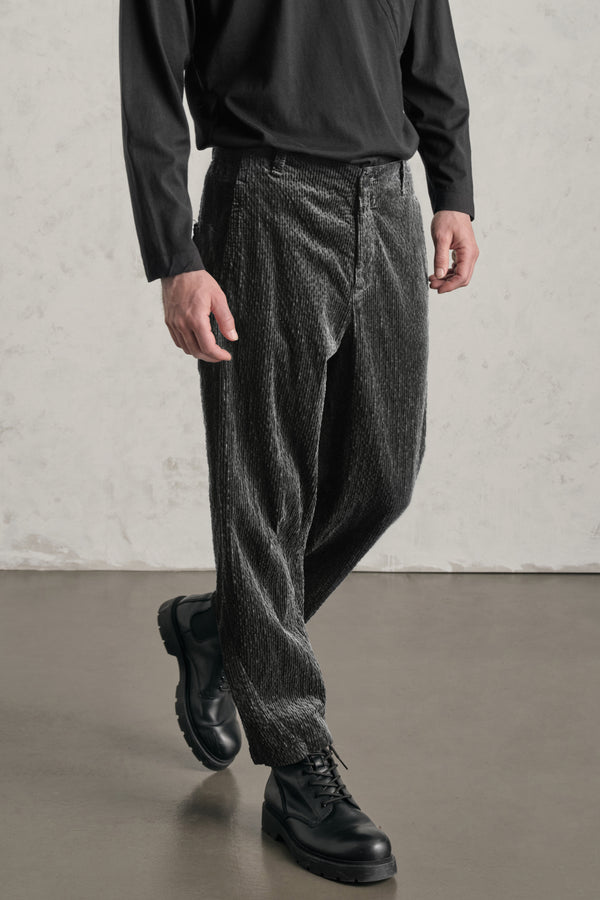 Pantalone tobi fade loose-fit in velluto a coste larghe di cotone e modal stretch | 1019.CFUTREE142S.U310