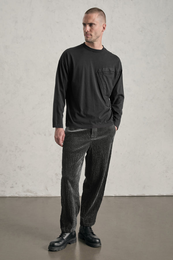 Pantalone tobi fade loose-fit in velluto a coste larghe di cotone e modal stretch | 1019.CFUTREE142S.U310