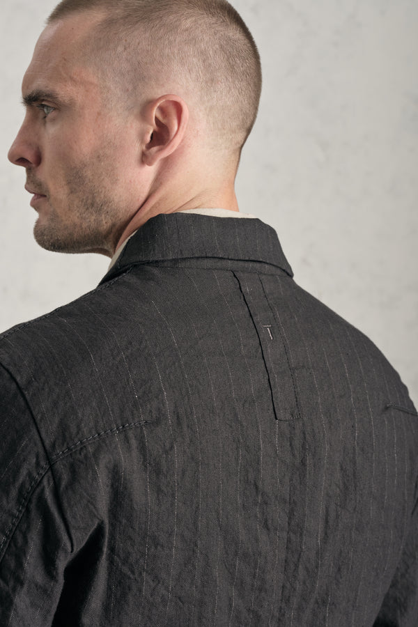 Giacca regular-fit in gessato di misto cotone | 1019.CFUTREI182.U310