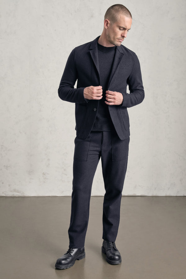 Giacca regular-fit in panno di lana | 1019.CFUTREK202.U05