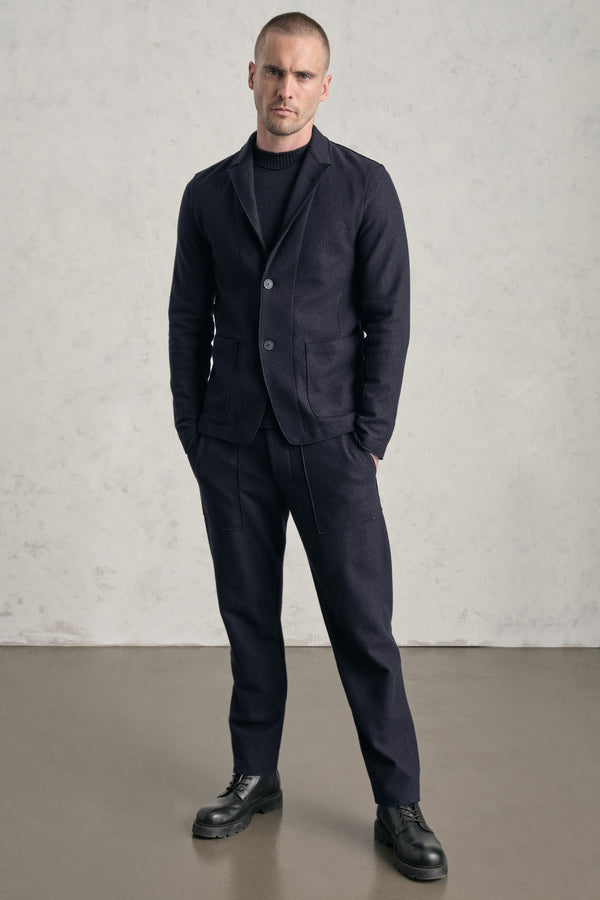 Giacca regular-fit in panno di lana | 1019.CFUTREK202.U05