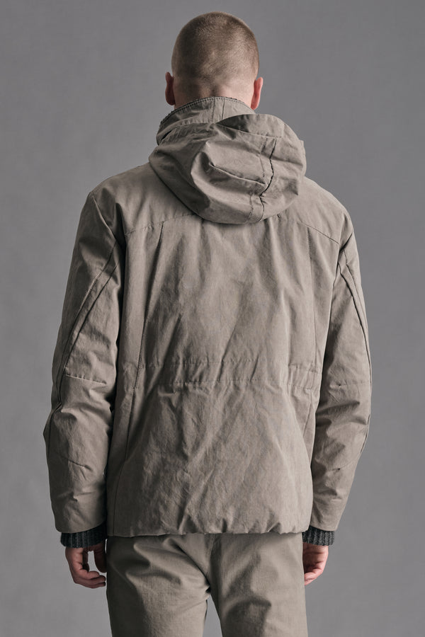 Field jacket in piuma d'oca regular-fit in cotone smerigliato e nylon water repellent | 1019.CFUTREO240.U13